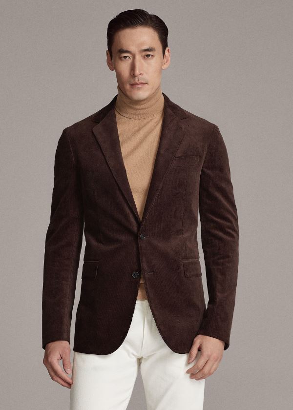 Blazer Ralph Lauren Hombre Marrom - Hadley Corduroy - LCMJP5082